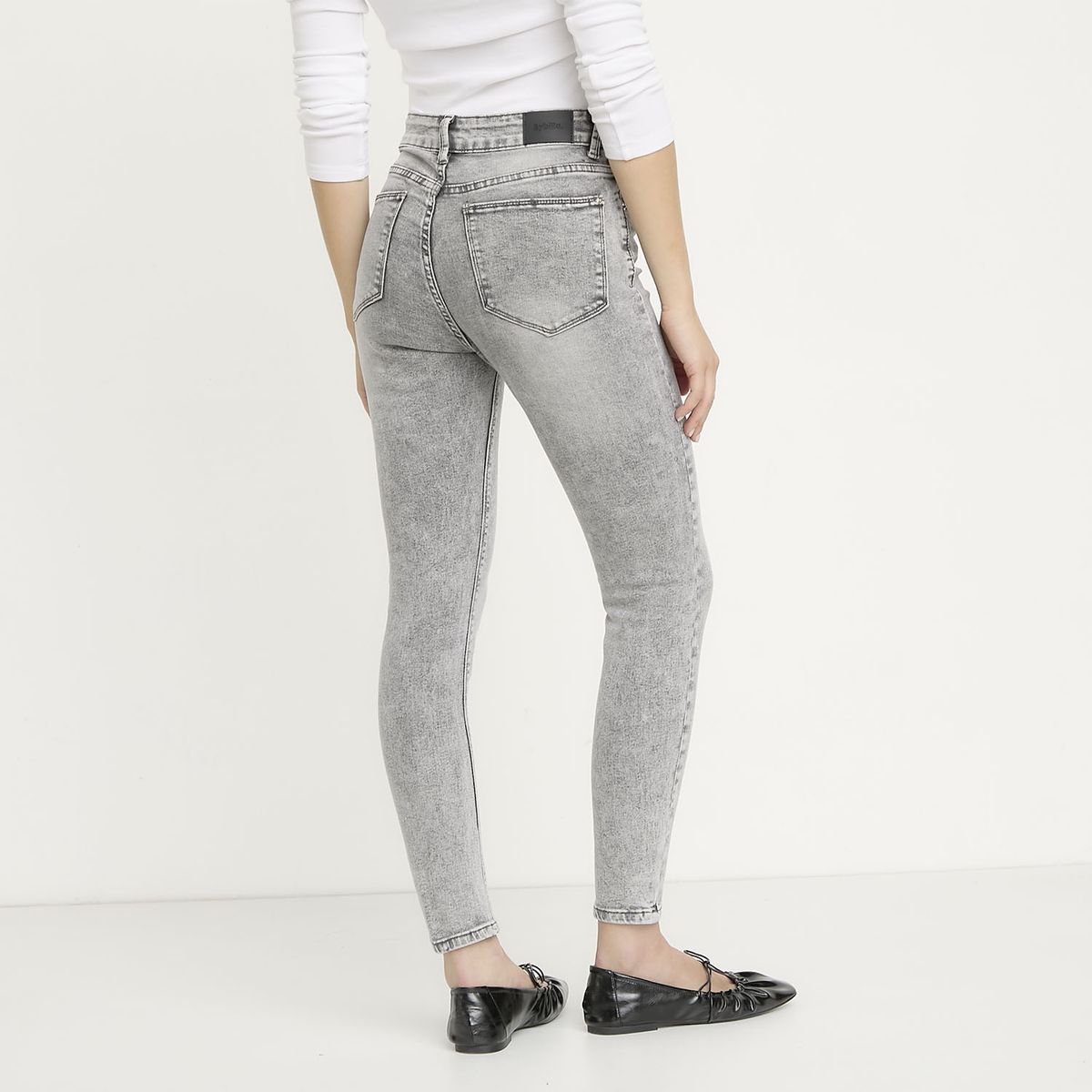 SYBILLA - Jeans Skinny Tiro Alto Mujer Sybilla