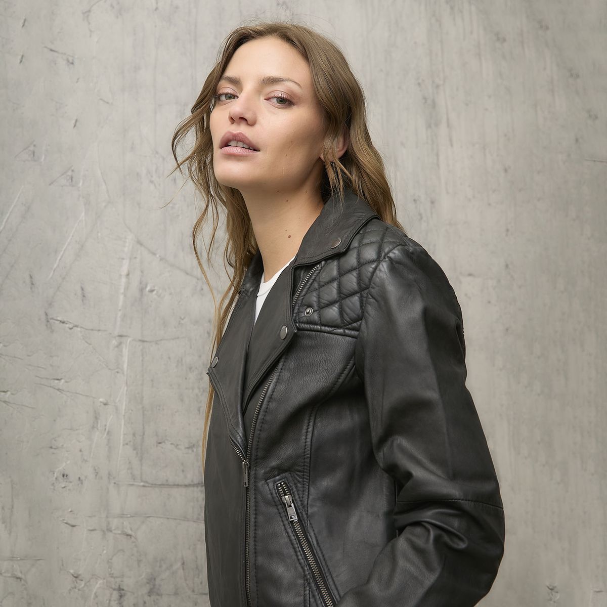 AMERICANINO - Chaqueta Mujer 100% Cuero Americanino