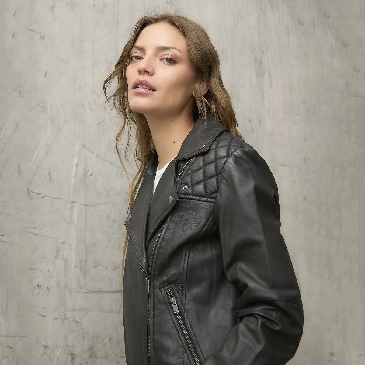 AMERICANINO - Chaqueta Mujer 100% Cuero Americanino