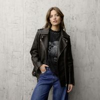 Chaqueta Cuero Effect Mujer