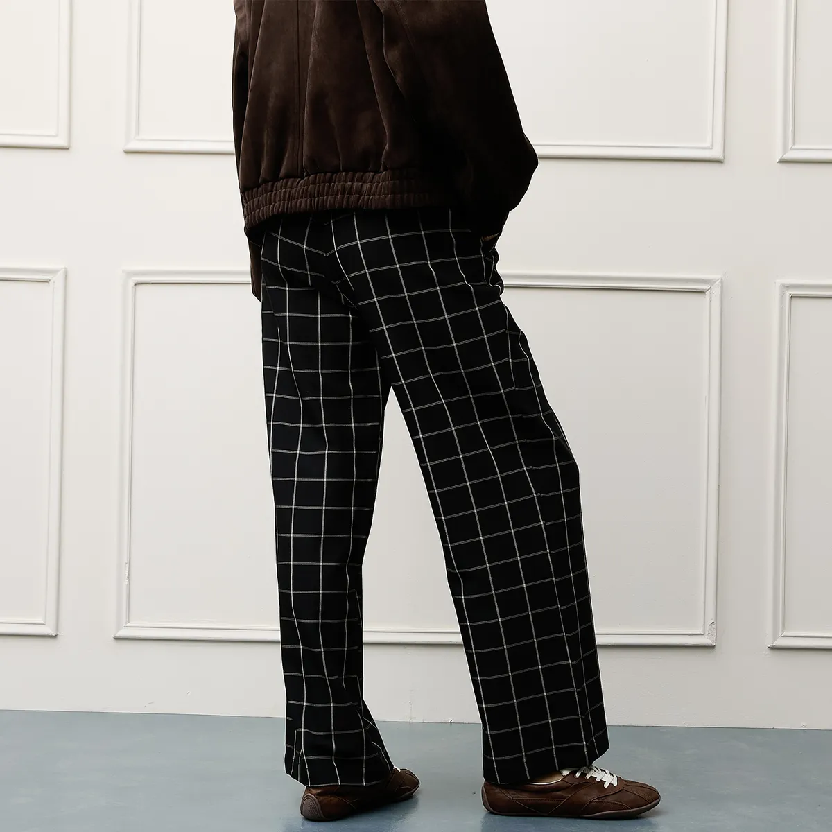 BASEMENT - Pantalón Wide Leg Tiro Alto Mujer Basement