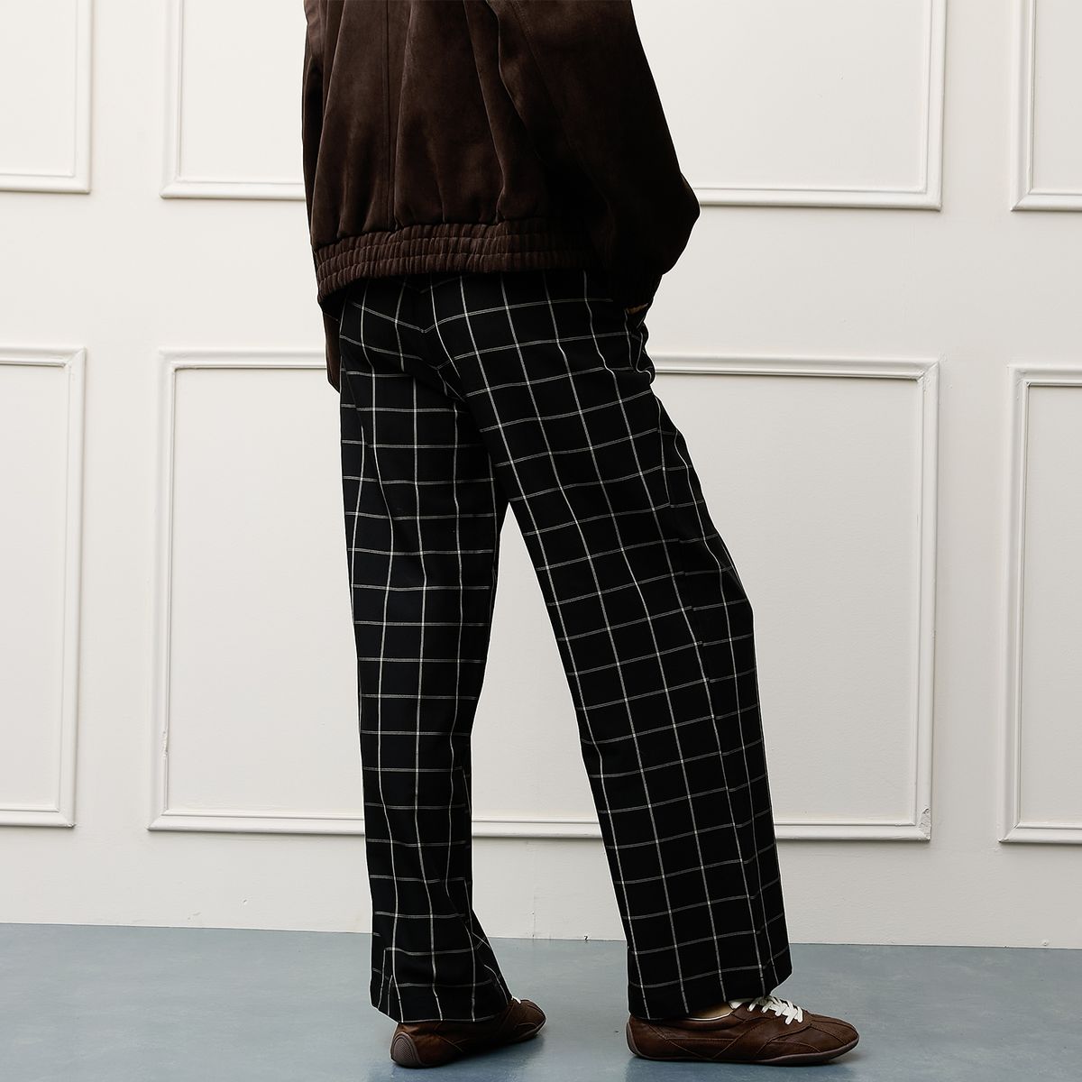 BASEMENT - Pantalón Wide Leg Tiro Alto Mujer Basement