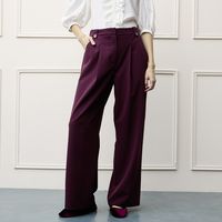 Pantalón Wide Leg Tiro Alto Mujer