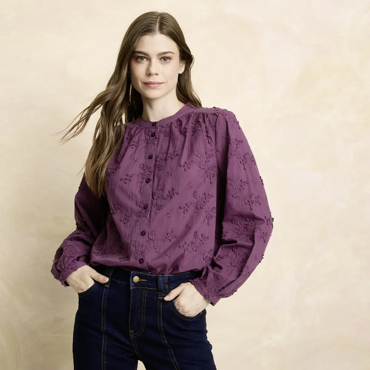 ELLE - Blusa Algodón Mujer Elle