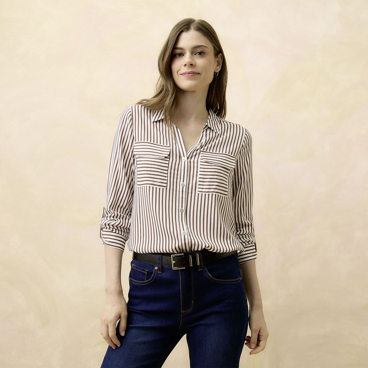 ELLE - Blusa Manga Larga Mujer Elle