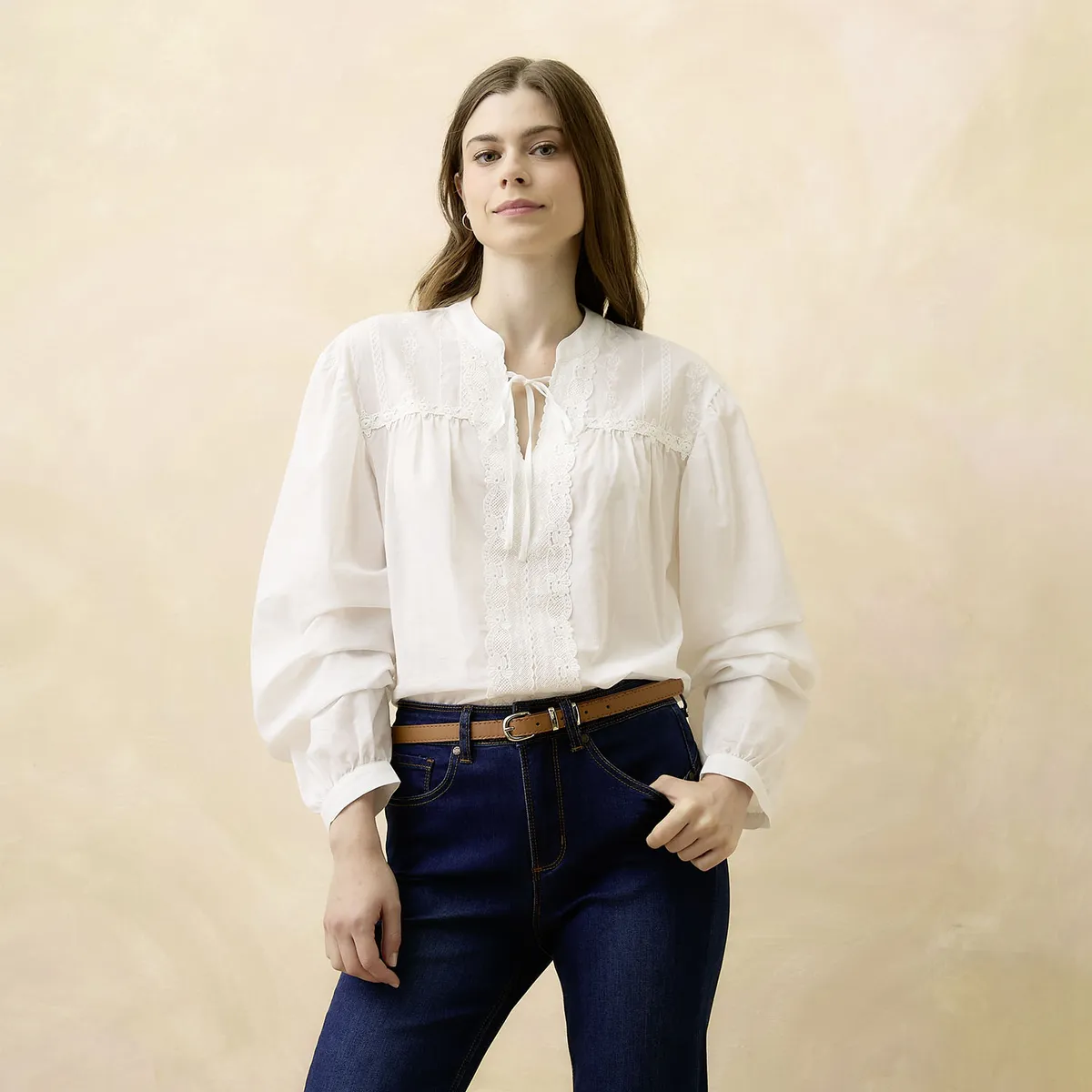 ELLE - Blusa Algodón Mujer Elle