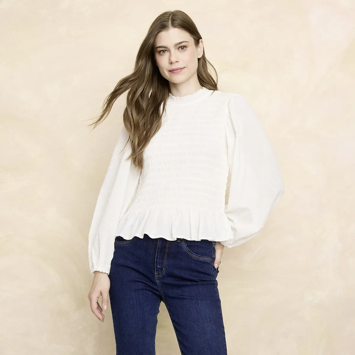 ELLE - Blusa Algodón Mujer Elle