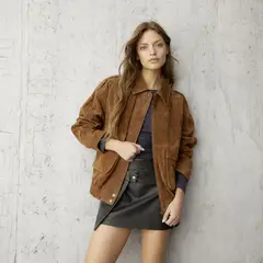 AMERICANINO - Chaqueta Mujer 100% Cuero
