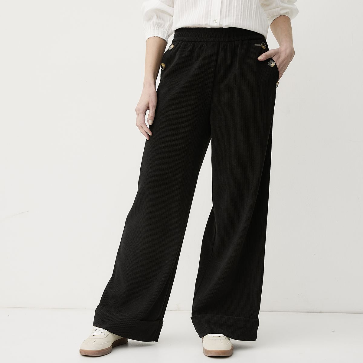 NEWPORT - Pantalón Tiro Medio Mujer Newport