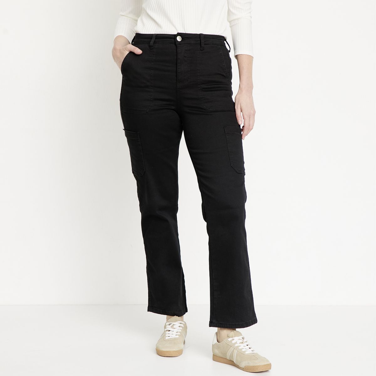 NEWPORT - Pantalón Tiro Medio Mujer Newport