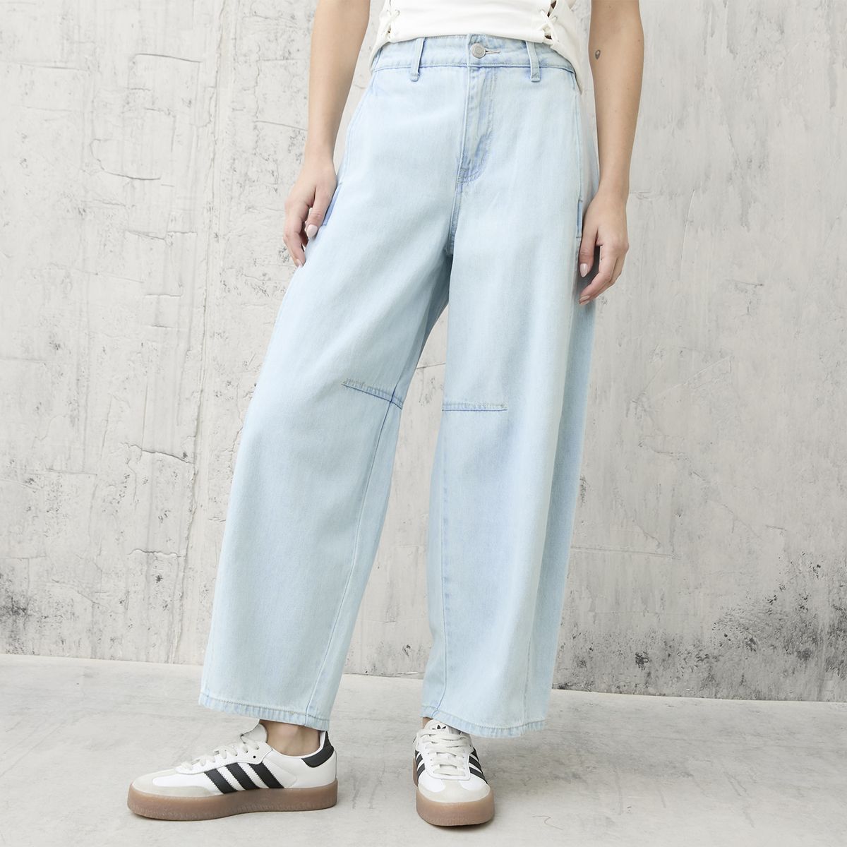 AMERICANINO - Jeans Ballon Tiro Medio Mujer Americanino