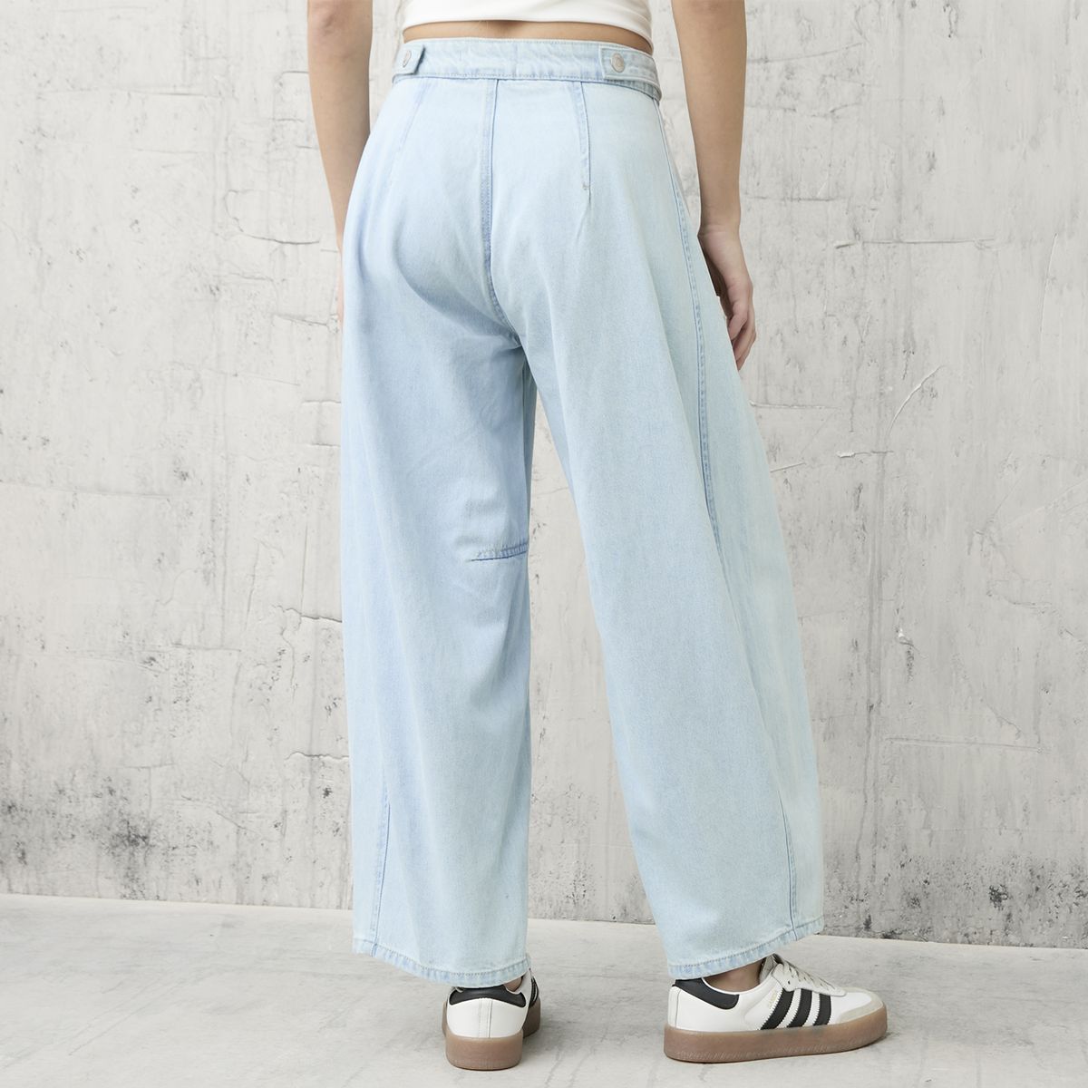 AMERICANINO - Jeans Ballon Tiro Medio Mujer Americanino