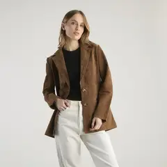 BASEMENT - Blazer 100% Cuero Mujer