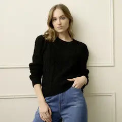 BASEMENT - Sweater con Lana Mujer Basement