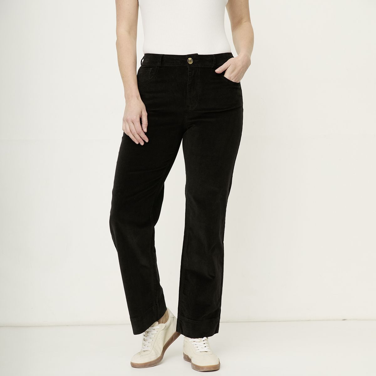 NEWPORT - Pantalón Tiro Medio Mujer Newport
