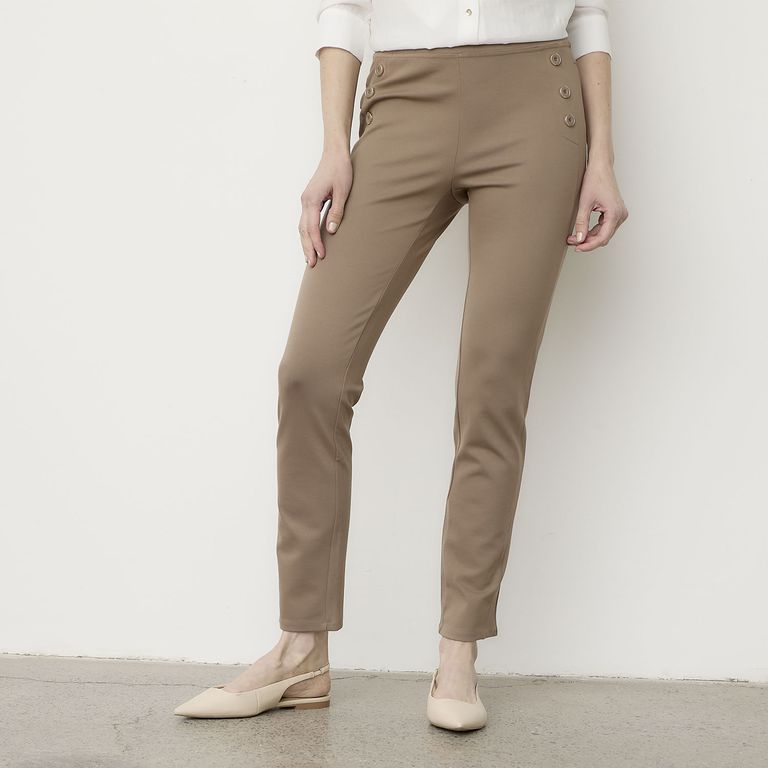 Calza Botones Tiro Alto Mujer S.Cocci