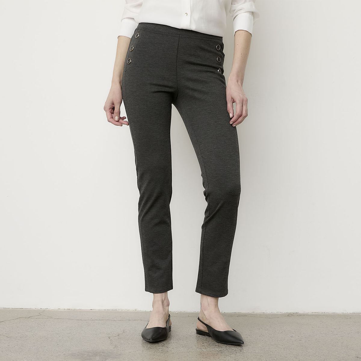 S COCCI - Calza Botones Tiro Alto Mujer S.Cocci