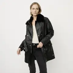 MOSSIMO - Chaqueta Efecto Pelo Mujer