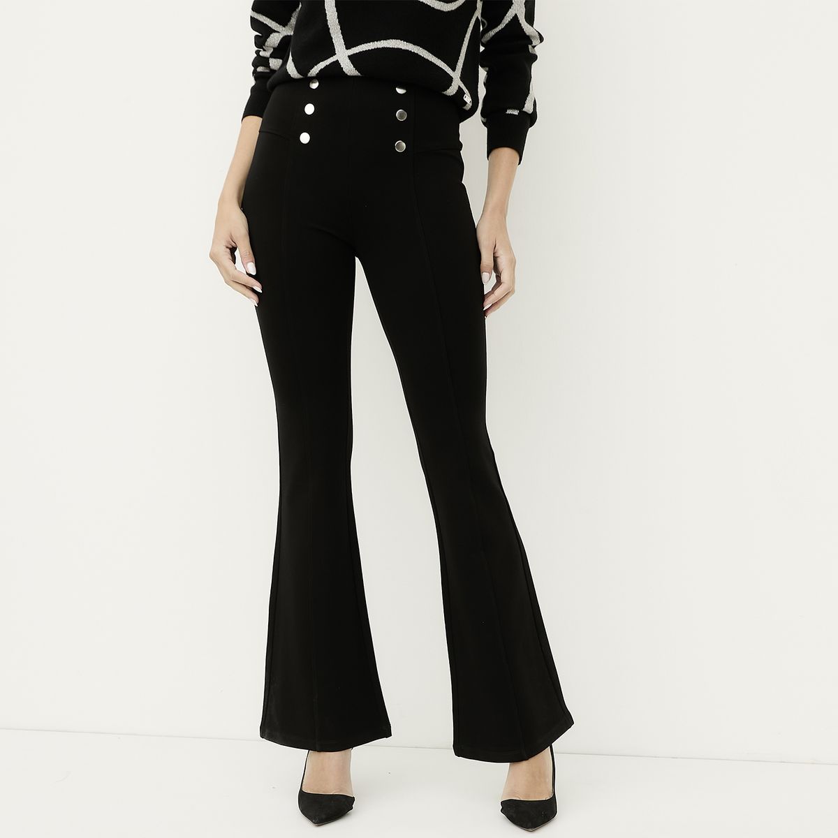 MOSSIMO - Pantalón Flare Mujer Mossimo