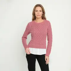 NEWPORT - Sweater Combinado Mujer