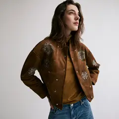 UNIVERSITY CLUB - Chaqueta Suede Mujer