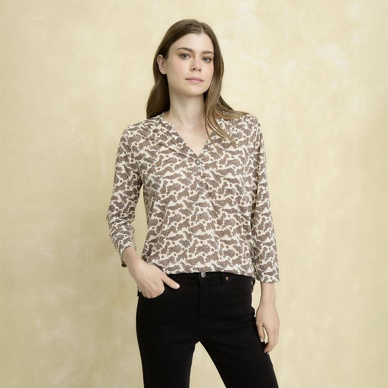 Polera Mujer Manga 3/4 Casual