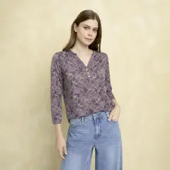 UNIVERSITY CLUB - Polera Mujer Manga 3/4 Casual