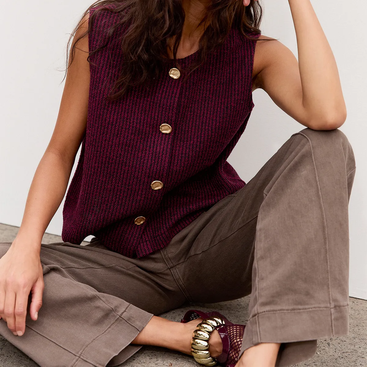 UNIVERSITY CLUB - Vest Tejido Mujer University Club