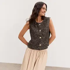 UNIVERSITY CLUB - Vest Tejido Mujer