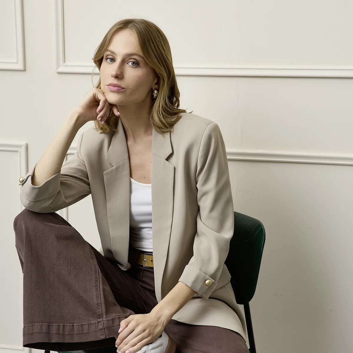 BASEMENT - Blazer Recto Mujer Basement