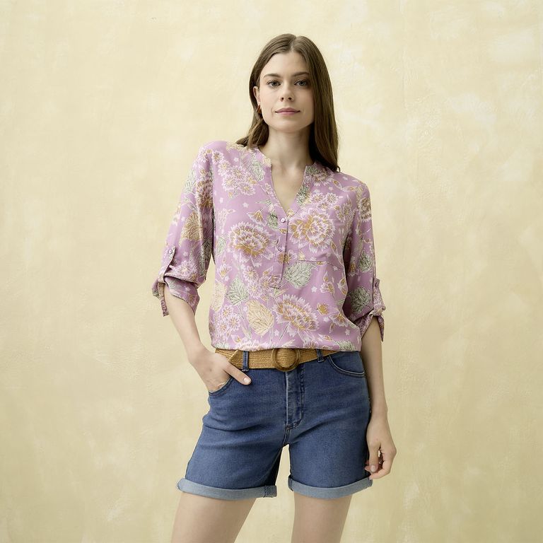 Blusa Manga 3/4 Mujer