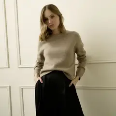 BASEMENT - Sweater 100% Lana Merino Mujer