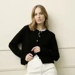 BASEMENT - Sweater 100% Lana Merino Mujer