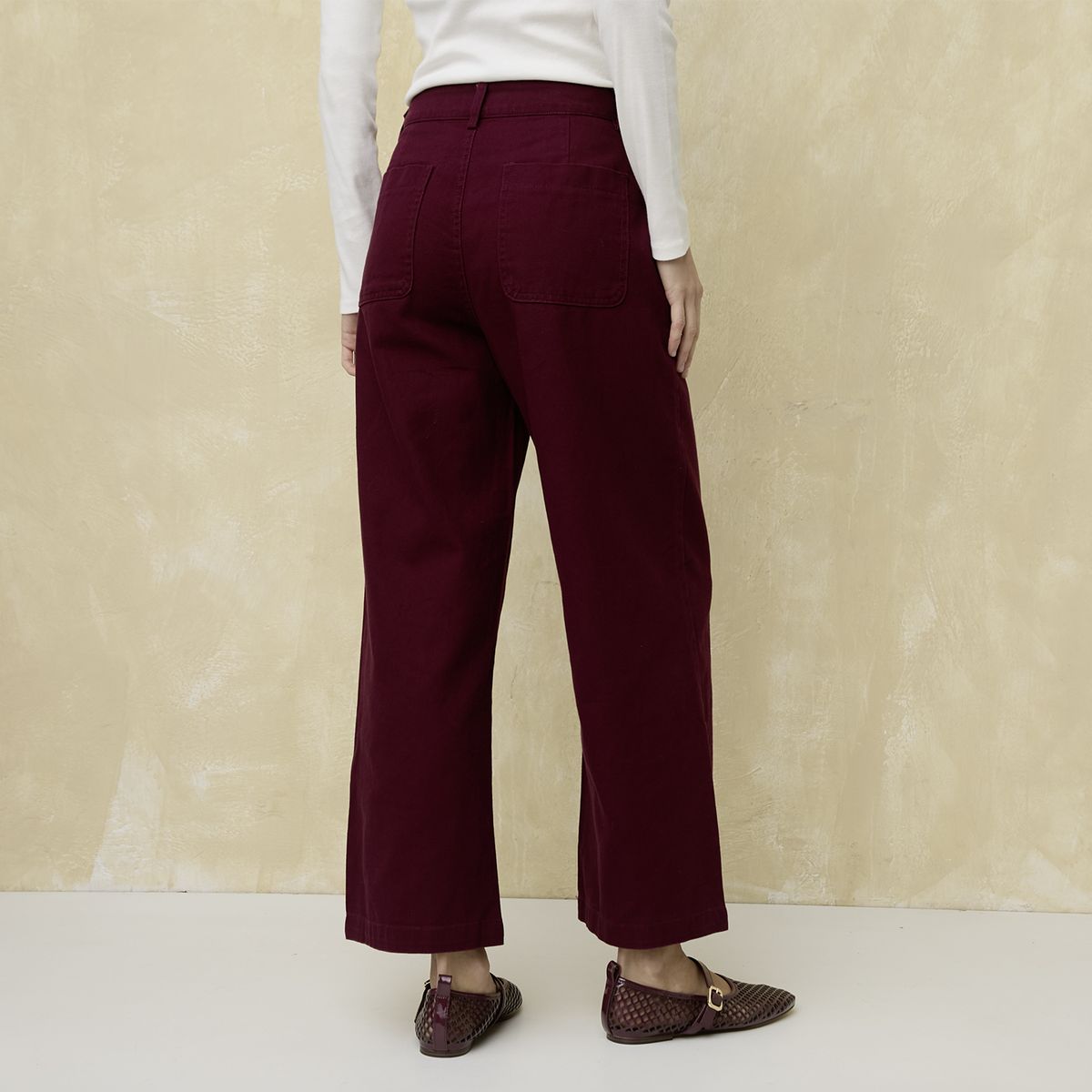 UNIVERSITY CLUB - Jeans Wide Leg Tiro Alto Mujer University Club