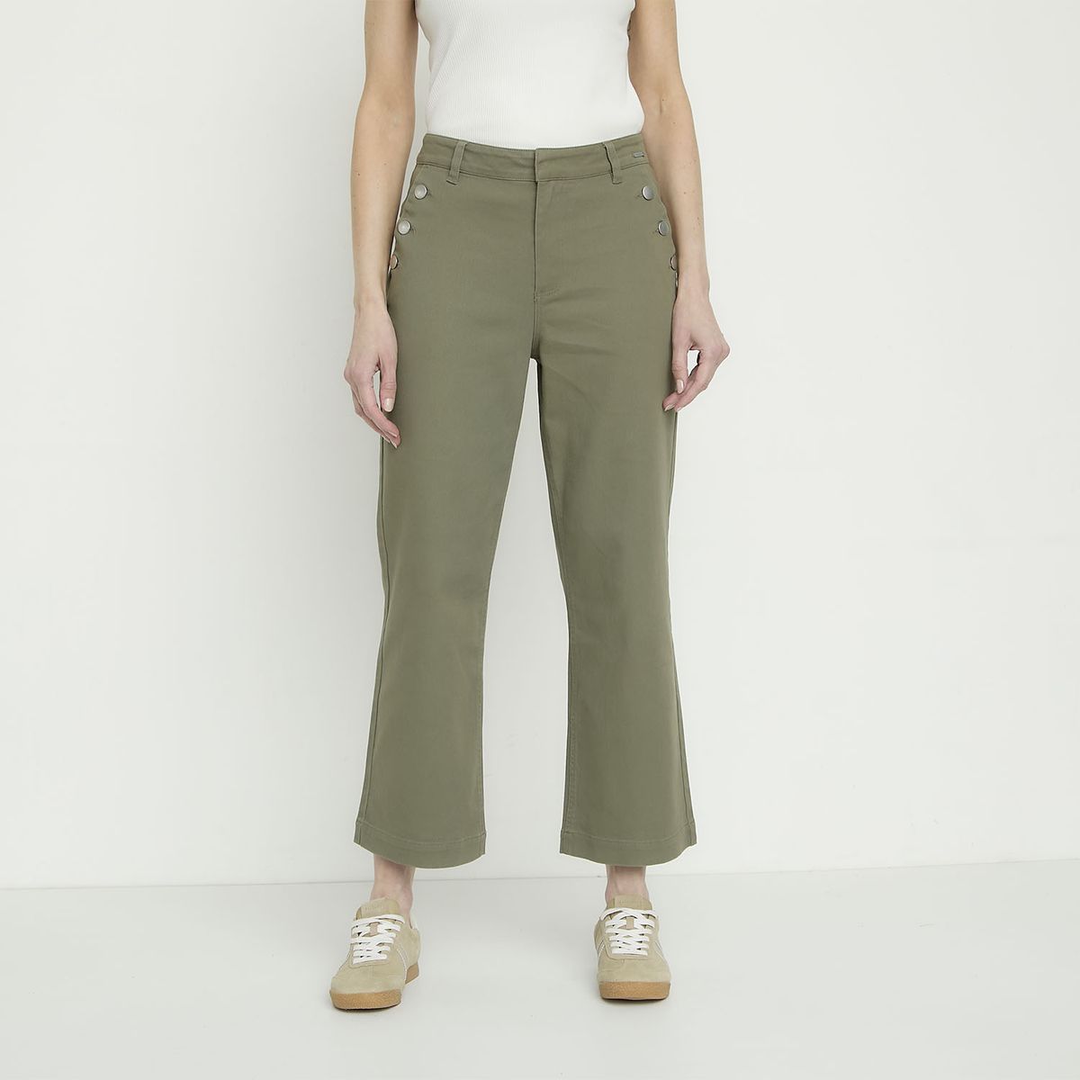 NEWPORT - Pantalón Tiro Medio Mujer Newport