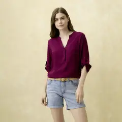 UNIVERSITY CLUB - Blusa Manga 3/4 Mujer