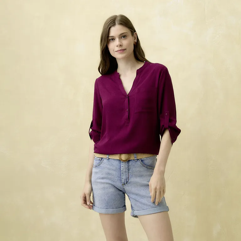 Blusa Manga 3/4 Mujer