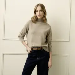 BASEMENT - Sweater 100% Lana Merino Mujer