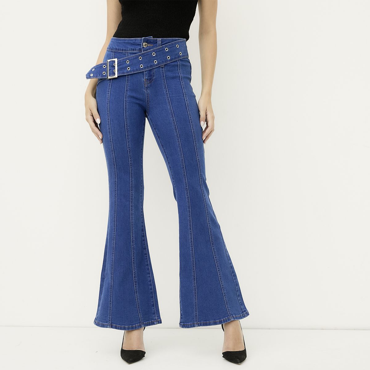 MOSSIMO - Jeans Flare Mujer Mossimo
