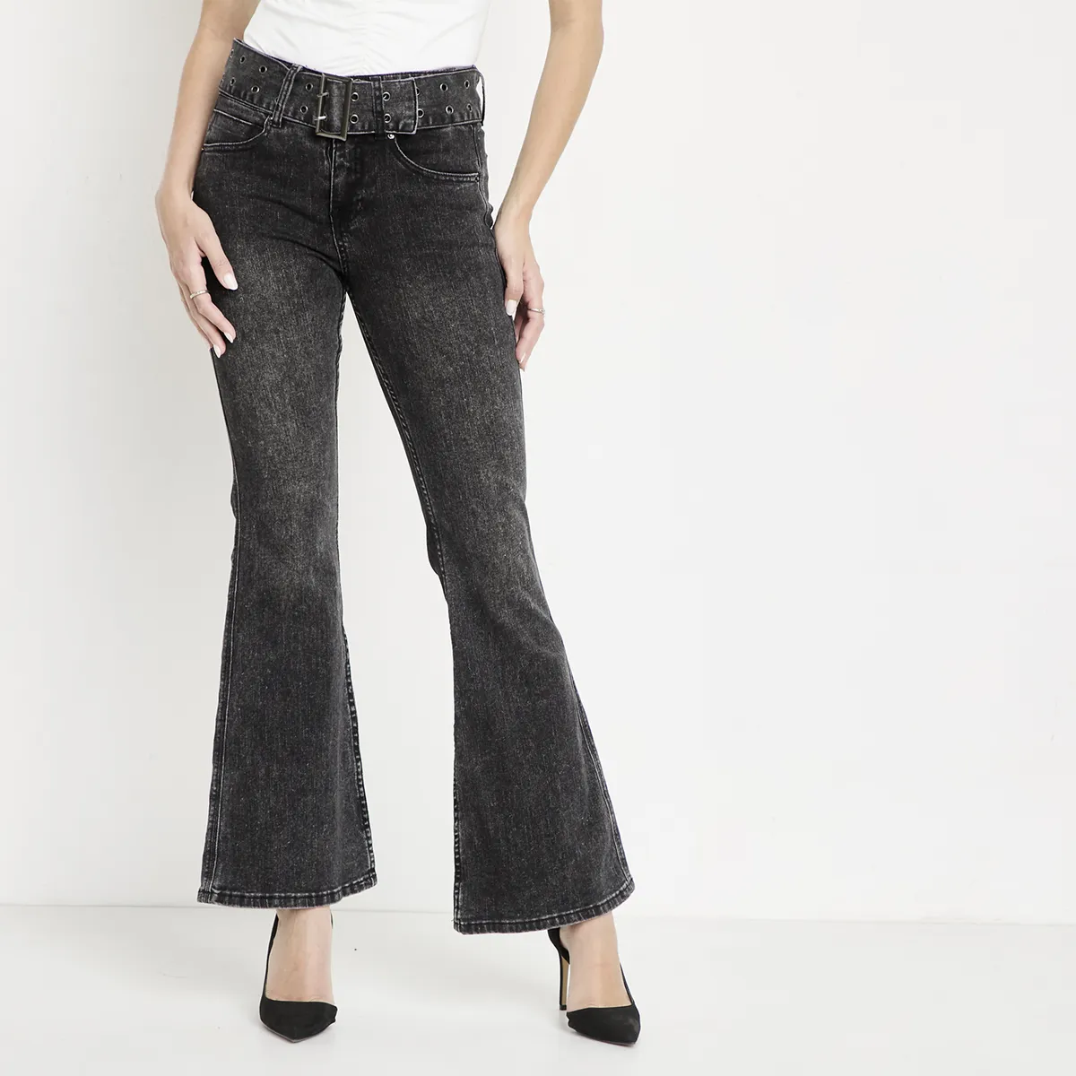 MOSSIMO - Jeans Flare Mujer Mossimo