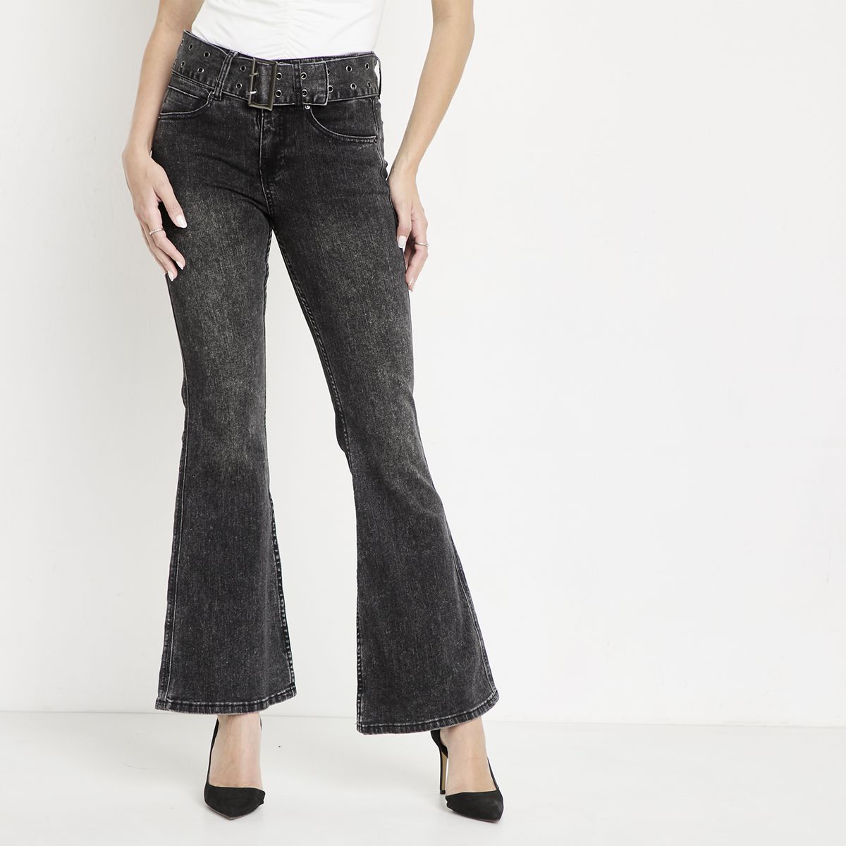 MOSSIMO - Jeans Flare Mujer Mossimo