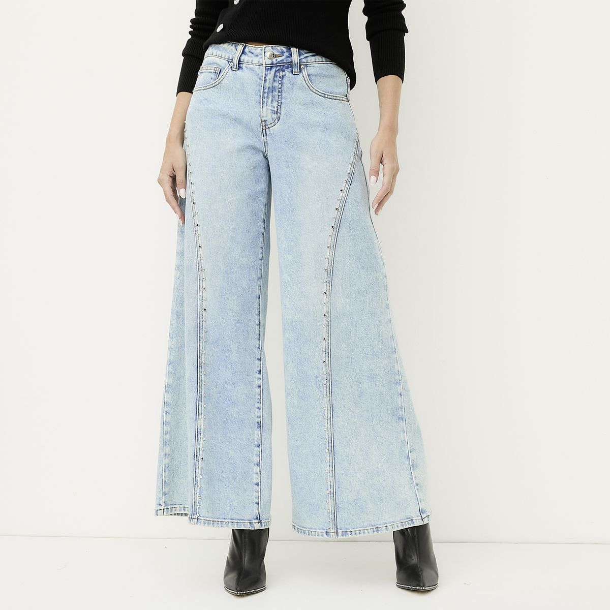MOSSIMO - Jeans Wide Leg Mujer Mossimo