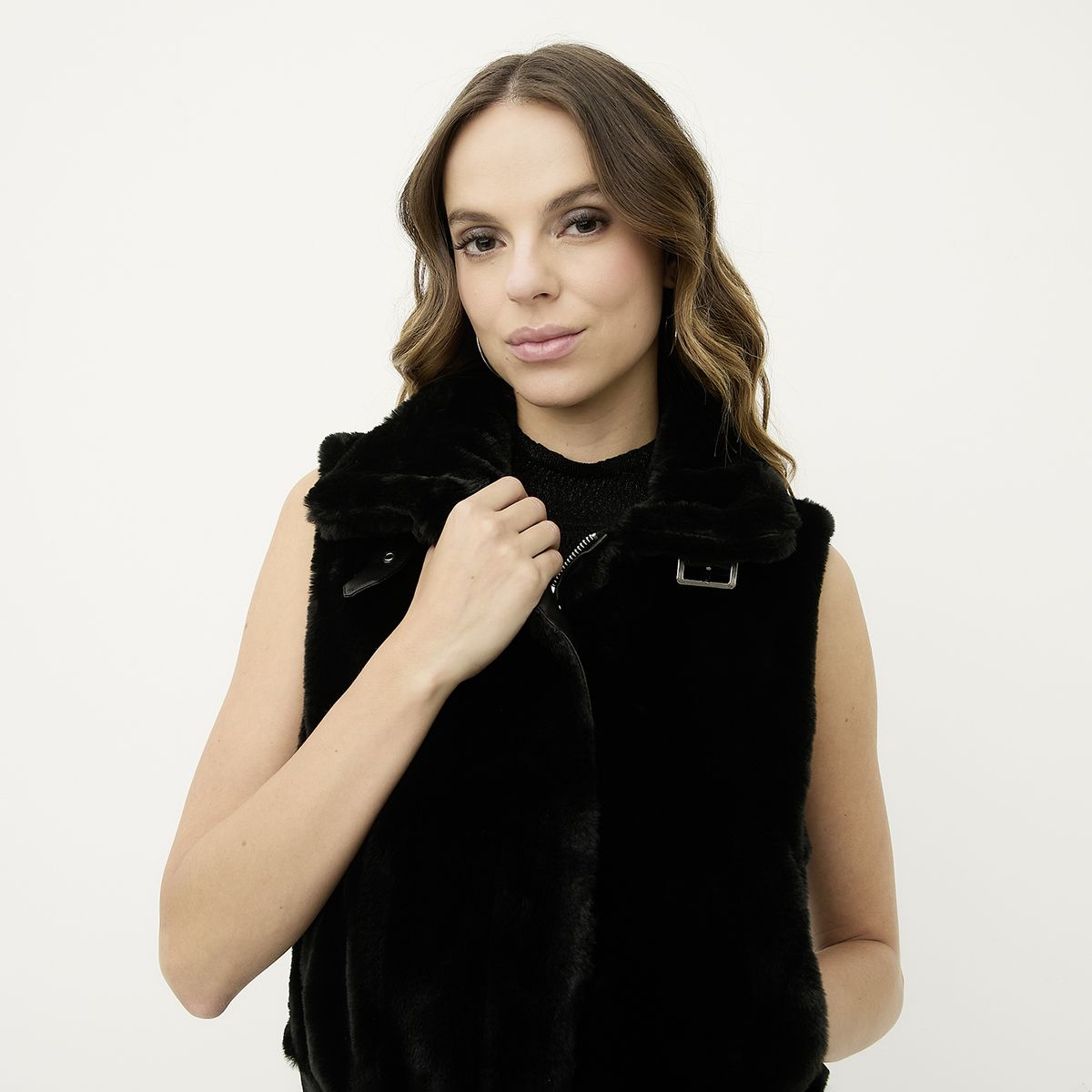 MOSSIMO - Chaqueta Efecto Pelo Mujer Mossimo