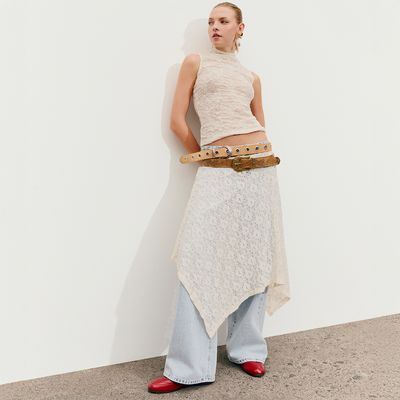 Imagen 2 del producto Polera Encaje Mujer