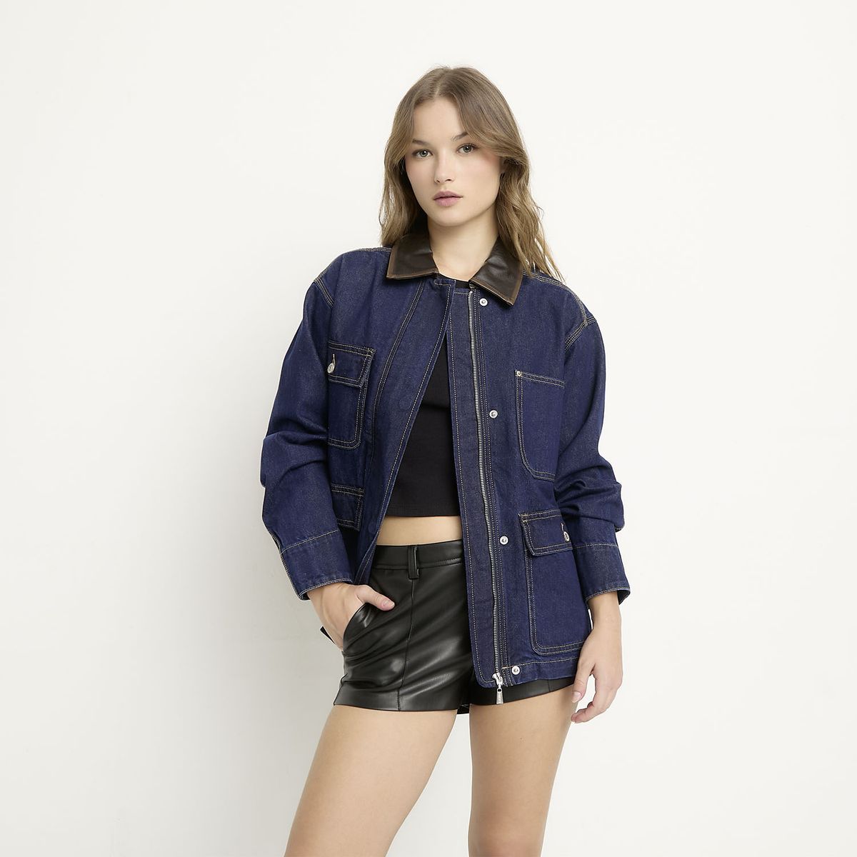 SYBILLA - Chaqueta Mujer Algodón Sybilla