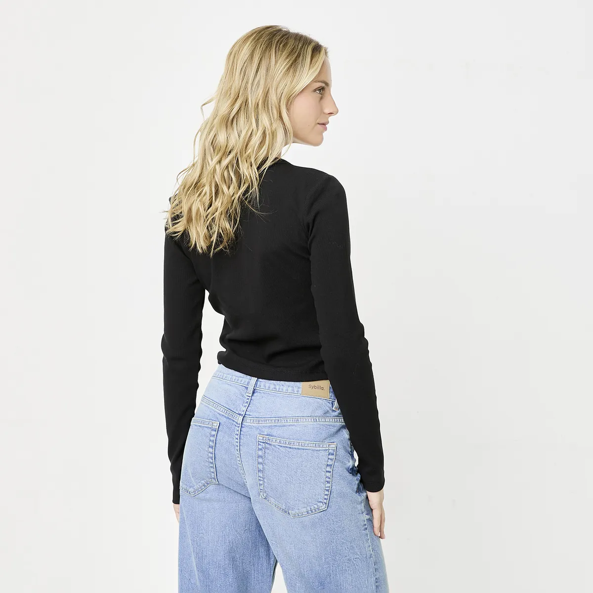 SYBILLA - Polera Mujer Algodón Sybilla