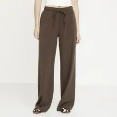 SYBILLA - Pantalón Wide Leg Tiro Alto Mujer