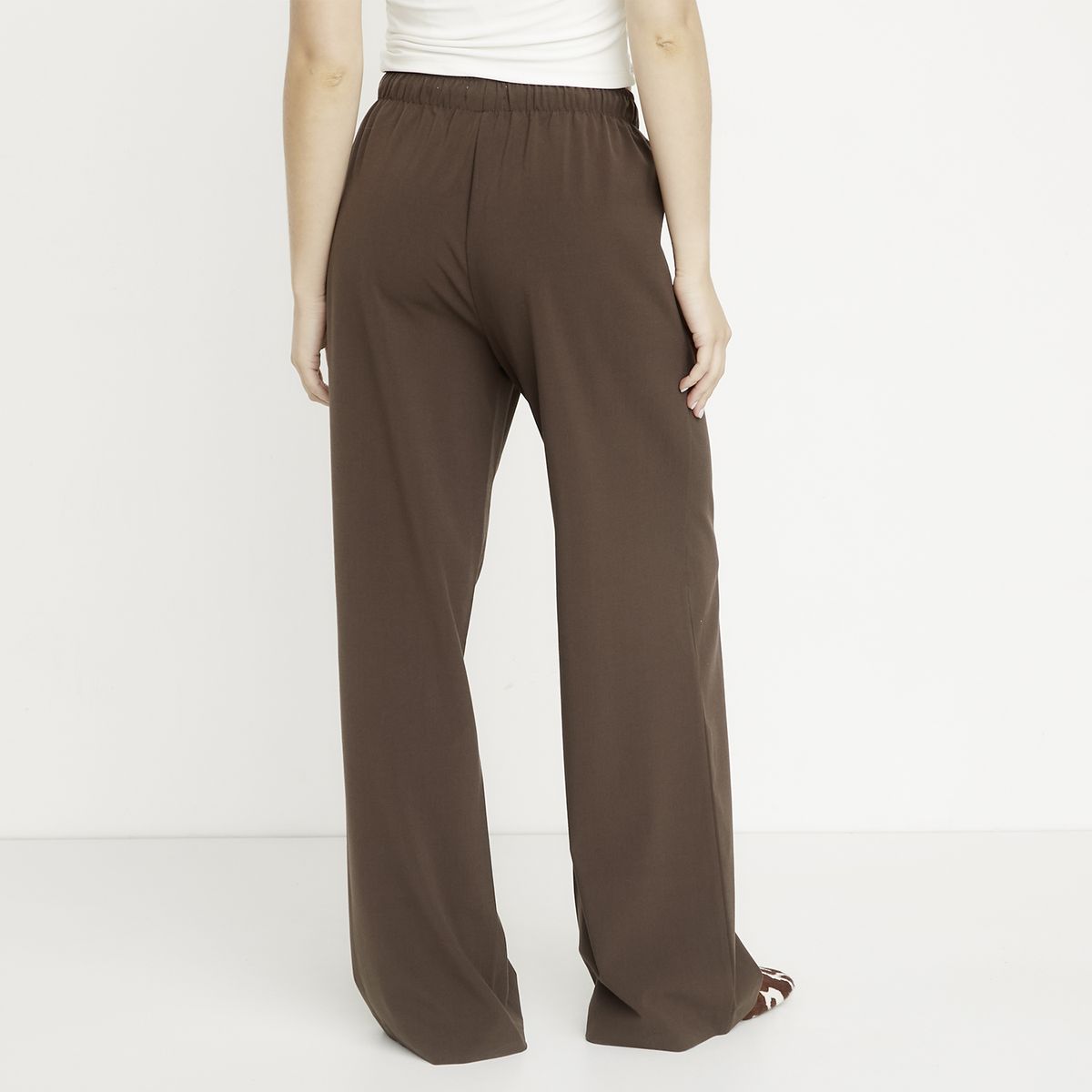 SYBILLA - Pantalón Wide Leg Tiro Alto Mujer Sybilla