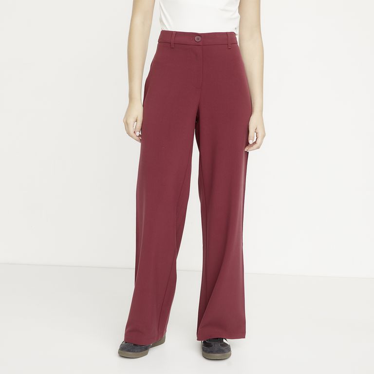 Pantalón Flare Tiro Medio Mujer