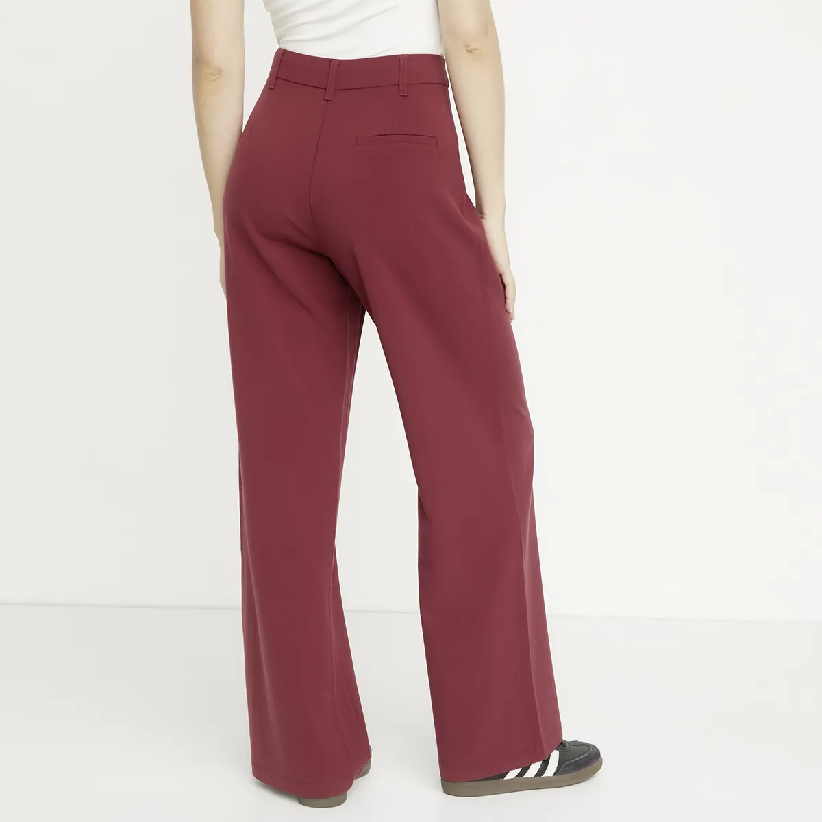 SYBILLA - Pantalón Flare Tiro Medio Mujer Sybilla